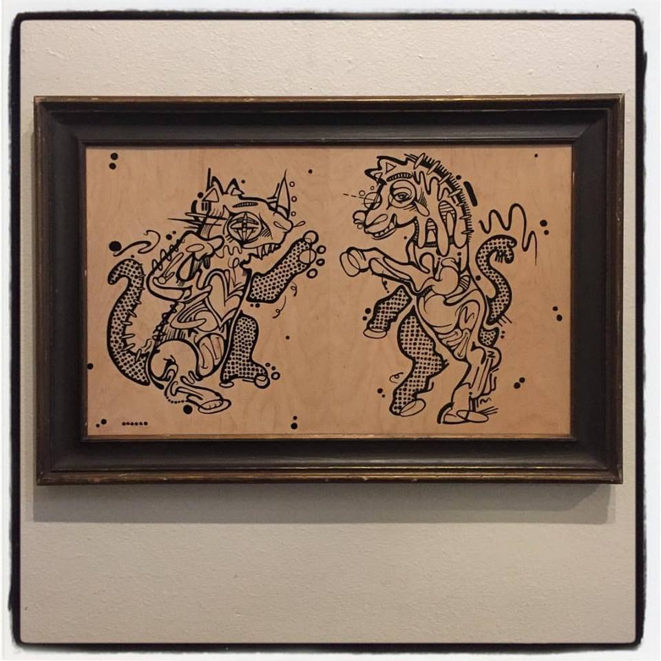 ink-on-wood